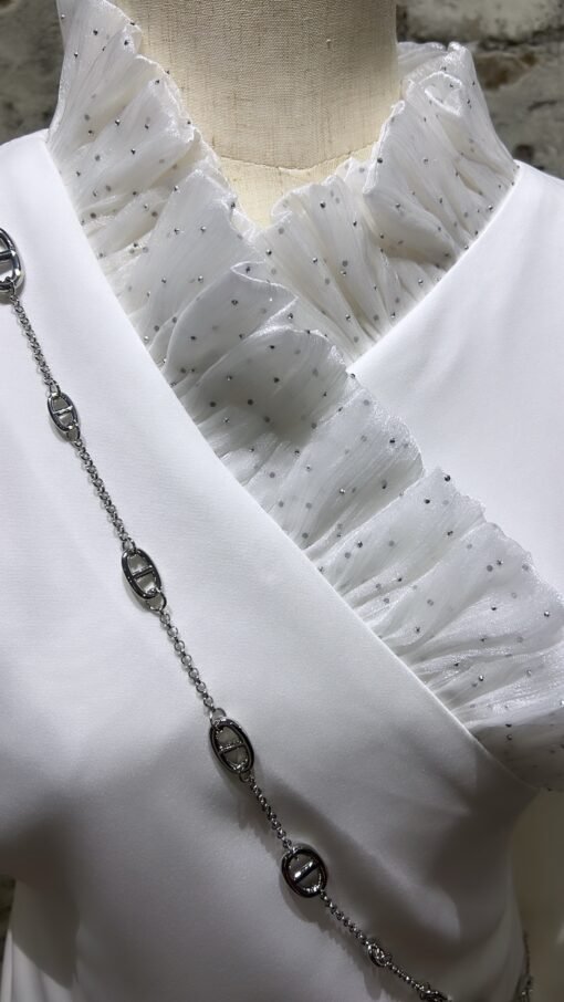 Rhinestoned collar blazer - Image 4