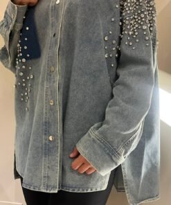 Rhinestoned Denim shirt