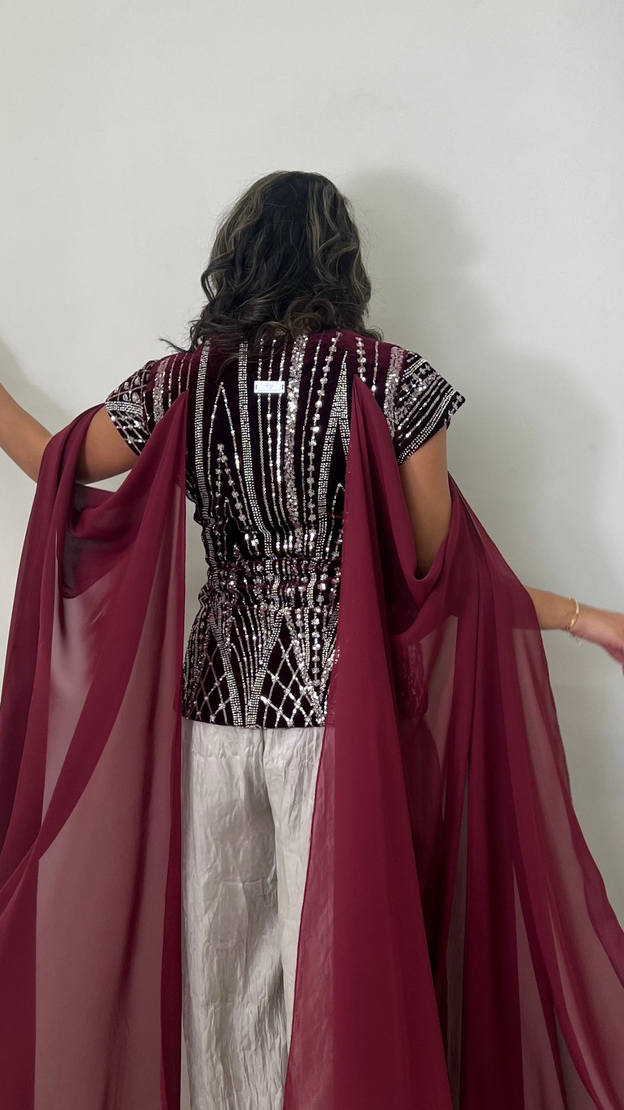 Rhinestoned dra’a set - Image 2