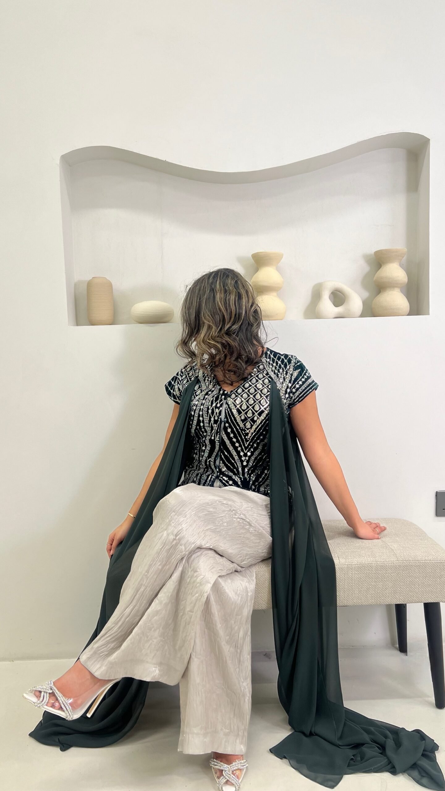 Rhinestoned dra’a set